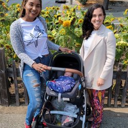Newborn Baby Care Professionals - Having a fun day out with my client and her bundle of joy.