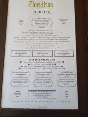 Menu photo 6 Floriditas Wellington, AUK Menu photo 6 Floriditas Wellington, AUK