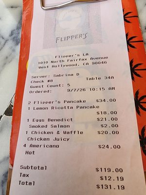Menu photo 2 Flipper's West Hollywood, CA Menu photo 2 Flipper's West Hollywood, CA