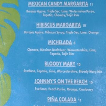 Johnny Mañanas - Ocean Beach - Menu of cocktails - Mexican Near Me - San Diego, California Johnny Mañanas - Ocean Beach - Menu of cocktails - Mexican Near Me - San Diego, California