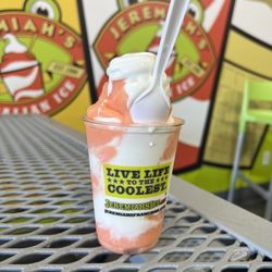 Jeremiah's Italian Ice - Bahama breeze with vanilla gelati