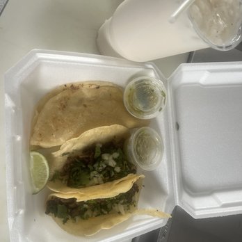 Taqueria Los Cabrones - two tacos in a styrofoam container - Food Trucks Near Me - Live Oak, Florida Taqueria Los Cabrones - two tacos in a styrofoam container - Food Trucks Near Me - Live Oak, Florida
