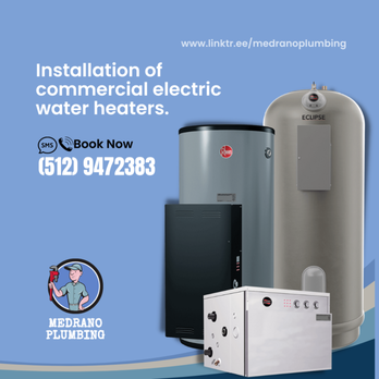 Jose Medrano Plumbing - installation of commercial electric water heaters. - Plumbing Near Me - Austin, Texas Jose Medrano Plumbing - installation of commercial electric water heaters. - Plumbing Near Me - Austin, Texas