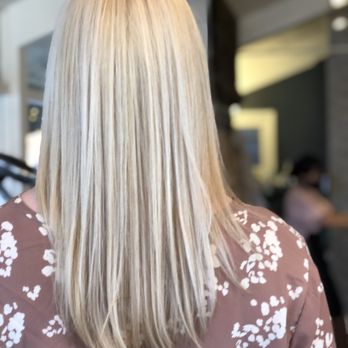 Sera Sera - Icy Hi Lights on coloured level 8 hair & Cut. - Hair Stylists Near Me - Los Altos, California