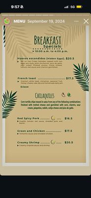Menu photo 1 Palmeira Tropical Fusion Anchorage, AK Menu photo 1 Palmeira Tropical Fusion Anchorage, AK