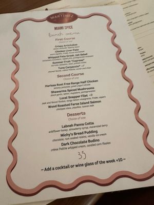Menu photo 5 Sra Martinez Coral Gables, FL Menu photo 5 Sra Martinez Coral Gables, FL
