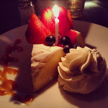 Laporta's Restaurant - Birthday Cheesecake! - New American Near Me - Alexandria, Virginia
