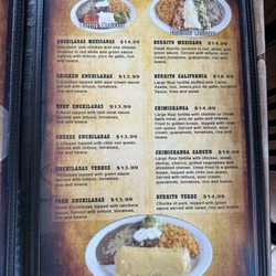 Casa Mexico - Menu