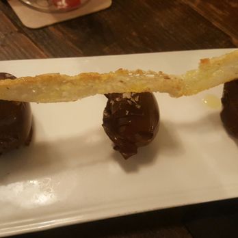 Casa Lolea - Chocolate cream with sea salt, olive oil & toast. Incredible. - Tapas Bars Near Me - Barcelona, B Casa Lolea - Chocolate cream with sea salt, olive oil & toast. Incredible. - Tapas Bars Near Me - Barcelona, B