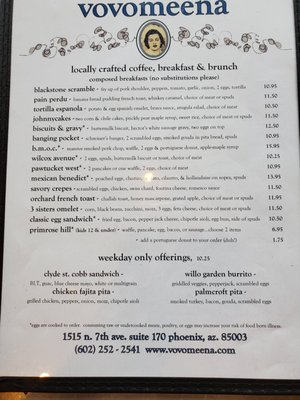 Menu photo 7 Vovomeena Phoenix, AZ