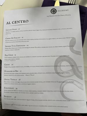 Menu photo 2 Alchemy Choose Thy Poison San Diego, CA Menu photo 2 Alchemy Choose Thy Poison San Diego, CA