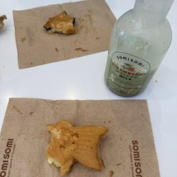 Oreo taiyaki and custard taiyaki with strawberry matcha milk. Oreo taiyaki and custard taiyaki with strawberry matcha milk.