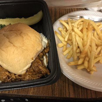 Phil's Chicken House - Pulled pork sandwich with absolutely disgusting barbecue sauce and fat throughout. - Fast Food Near Me - Endicott, New York Phil's Chicken House - Pulled pork sandwich with absolutely disgusting barbecue sauce and fat throughout. - Fast Food Near Me - Endicott, New York