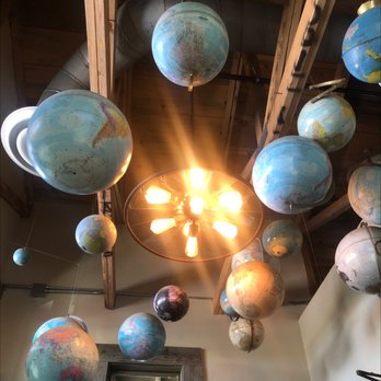Teddy Jack's Hub City Grill - The world on display - look up - American Near Me - Lubbock, Texas