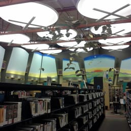 The library's cool interior! The library's cool interior!