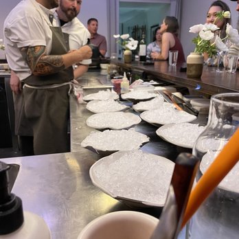 The Catbird Seat - Getting ready for dessert - New American Near Me - Nashville, Tennessee The Catbird Seat - Getting ready for dessert - New American Near Me - Nashville, Tennessee