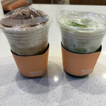 Broken Coffee - Fort Apache - Broken cream latte + broken cream matcha latte - Coffee & Tea Near Me - Las Vegas, Nevada Broken Coffee - Fort Apache - Broken cream latte + broken cream matcha latte - Coffee & Tea Near Me - Las Vegas, Nevada
