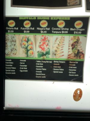 Menu photo 7 Buffalo Sushi Express Buffalo , NY