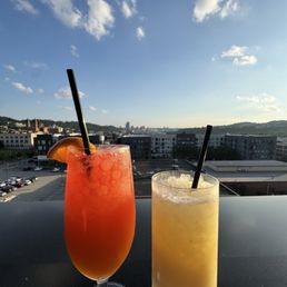 2 very sweet cocktails & a beautiful view of the city! 2 very sweet cocktails & a beautiful view of the city!
