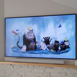 Fisher Custom AV - Fisher Custom AV installed a Samsung Frame TV with a Sonos Arc Ultra Soundbar to custom fit this fireplace.