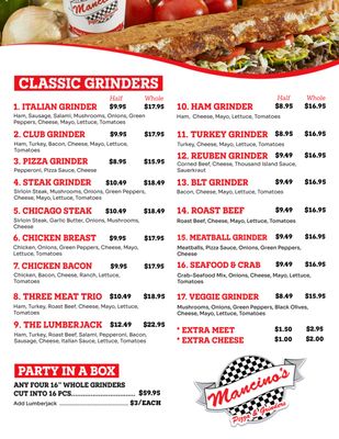 Menu photo 1 Mancino's Pizza & Grinders Bowling Green, KY Menu photo 1 Mancino's Pizza & Grinders Bowling Green, KY