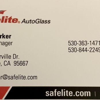 Safelite AutoGlass - 10/18/2022: Jade Parker, Safelite Store Manager's business card. - Auto Glass Services Near Me - Placerville, California Safelite AutoGlass - 10/18/2022: Jade Parker, Safelite Store Manager's business card. - Auto Glass Services Near Me - Placerville, California