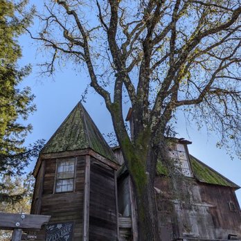 Russian River Vineyards - Kind of a spooky cool building as you walk up. - Wineries Near Me - Forestville, California