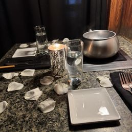Romance setup and ambiance