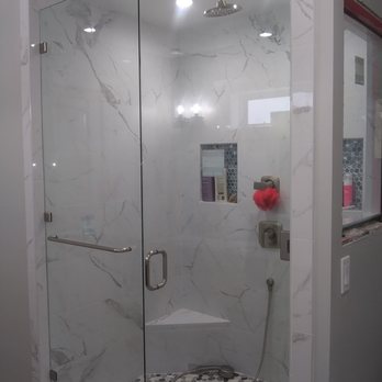 Hilton Glass & Door - Panel in line heavy glass shower door. Clear glass with chrome hardware. Hilton Glass and Door 208-263-3322 - Windows Installation Near Me - Sandpoint, Idaho Hilton Glass & Door - Panel in line heavy glass shower door. Clear glass with chrome hardware. Hilton Glass and Door 208-263-3322 - Windows Installation Near Me - Sandpoint, Idaho