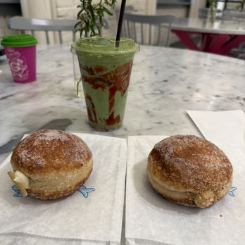 General Porpoise - Lemon tiramisu donut, coconut donut, strawberry matcha, coffee - Donuts Near Me - Seattle, Washington General Porpoise - Lemon tiramisu donut, coconut donut, strawberry matcha, coffee - Donuts Near Me - Seattle, Washington