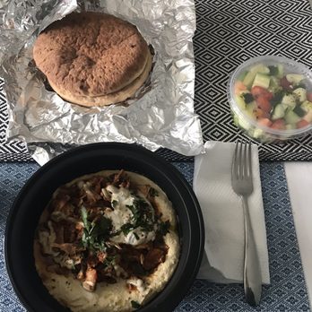 Desert Rose - Spicy chicken shwarma platter and cucumber salad to go - Mediterranean Near Me - Media, Pennsylvania Desert Rose - Spicy chicken shwarma platter and cucumber salad to go - Mediterranean Near Me - Media, Pennsylvania