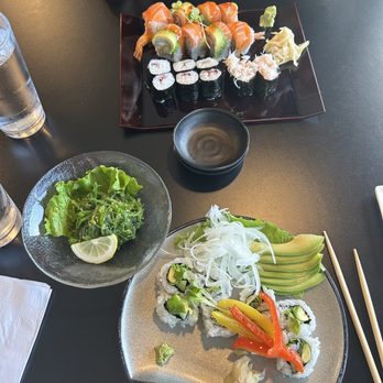 Sushi Ki-ichi - vegetable roll plum roll Seaweed Salad and Kaisou Salad sushi - Sushi Bars Near Me - Tigard, Oregon Sushi Ki-ichi - vegetable roll plum roll Seaweed Salad and Kaisou Salad sushi - Sushi Bars Near Me - Tigard, Oregon