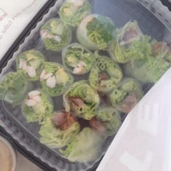 Asian Take Away - Rispapir roller med rejer og and