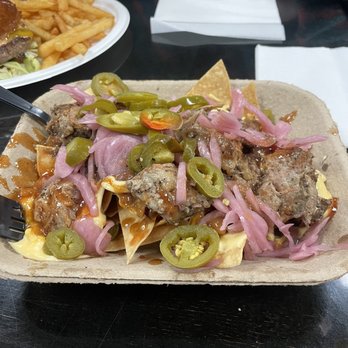 Thompson Brewing - Brisket Nachos - American Near Me - Riverside, California Thompson Brewing - Brisket Nachos - American Near Me - Riverside, California
