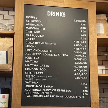Mediterra Cafe - Drink menu - Cafes Near Me - Sewickley, Pennsylvania