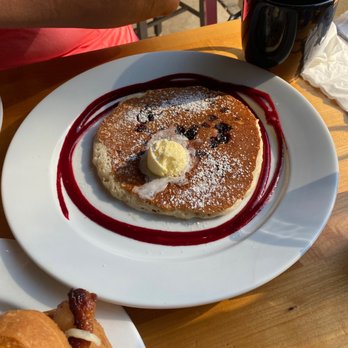 Orphan - White chocolate raspberry pancake. - Breakfast & Brunch Near Me - Sacramento, California Orphan - White chocolate raspberry pancake. - Breakfast & Brunch Near Me - Sacramento, California