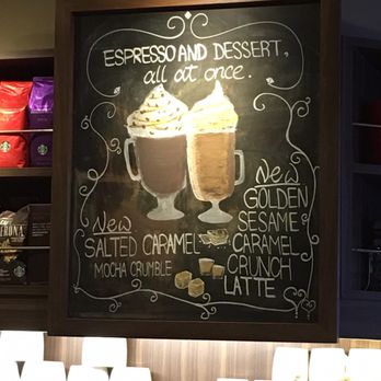 星巴克 - Hmmm...wonder if that one too the Right(golden sesame Carmel crunch latte) is in the USA? - Coffee & Tea Near Me - Hong Kong, HK