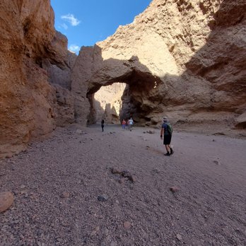 Natural Bridge Canyon - Hubby walking up to the Natural Bridge - Active Life Near Me - Las Vegas, California