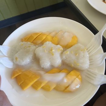 Mojave Thai Cuisine - Sticky Rice with Mango - Thai Near Me - Mojave, California Mojave Thai Cuisine - Sticky Rice with Mango - Thai Near Me - Mojave, California