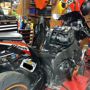Resurrected Co. - Him working on my bike late but this after around a week and a half of back and forth of " it'll be ready by tomorrow at XX time " - Motorcycle Repair Near Me - Los Angeles, California