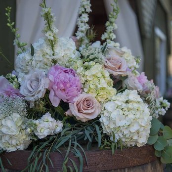 Heritage Homestead - wine barrel florals at entrance. Florals by Just for You Floral Design - Venues & Event Spaces Near Me - Northford, Connecticut Heritage Homestead - wine barrel florals at entrance. Florals by Just for You Floral Design - Venues & Event Spaces Near Me - Northford, Connecticut
