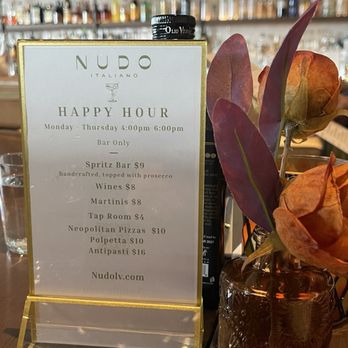 Nudo Italiano - Happy hour menu - Italian Near Me - Las Vegas, Nevada