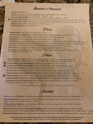 Menu photo 2 Trattoria Aroma Williamsville, NY