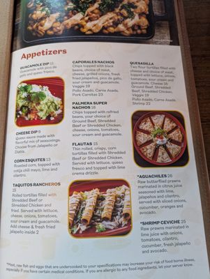 Menu photo 6 La Palmera Family Mexican Restaurant Everett, WA