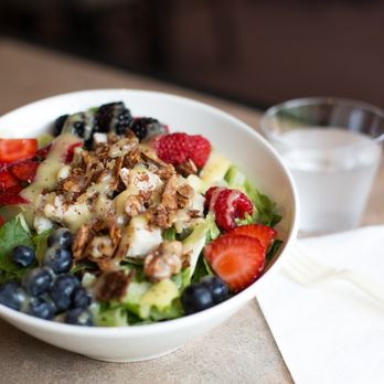 MOA Café - a bowl of salad and a glass of water - Cafes Near Me - Provo, Utah MOA Café - a bowl of salad and a glass of water - Cafes Near Me - Provo, Utah