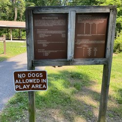 Broadneck Park - Fitness circuit path and informational signage.