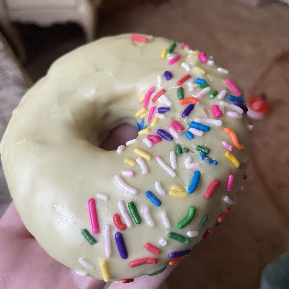 Lime sprinkle donut Lime sprinkle donut