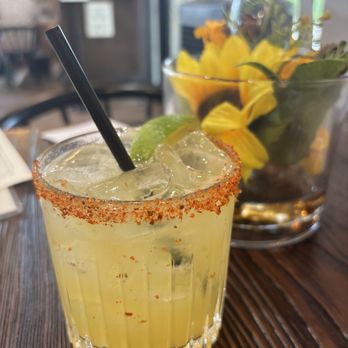 Cafe Largesse - Spicy mango margarita - Cafes Near Me - Sunset Valley, Texas