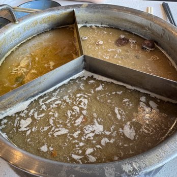 Happy Lamb Hot Pot - Remains of hot pot soup~ - Hot Pot Near Me - Richmond, British Columbia