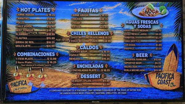 Menu photo 1 Taqueria La Perla Pacifica, CA Menu photo 1 Taqueria La Perla Pacifica, CA